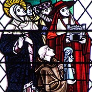 Stained Glass showing People associated with the history of Howden Minster -  Nash Ford Publishing