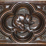 Carving on the Choir Stalls in Lincoln Cathedral -  Nash Ford Publishing