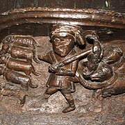 Misericord in St. Germans Church