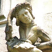 The so-called 'Climbing Boy' at Fairford Church