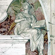 Monument to Katherine Lewis in Chalgrove Church