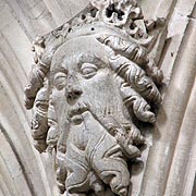 Carving of God the Father in Ewelme Church