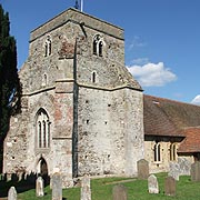 Frensham Church in Surrey