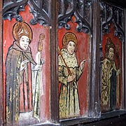Medieval Painted Screen in Strensham Church