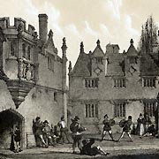 Antique Print of Athelhampton House (Dorset)