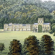 Antique Print of Milton Abbey (Dorset)