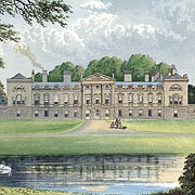 Antique Print of Woburn Abbey (Bedfordshire)