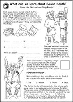 After Life from the Sutton Hoo Ship Burial Activity Sheet