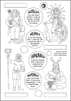 Celtic Gods Activity Sheet