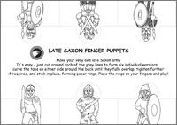 Anglo-Saxon Finger Puppets Sheet