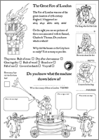 Great Fire of London Activity Sheet