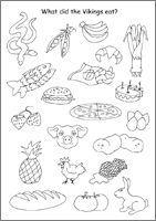 Viking Food Activity Sheet