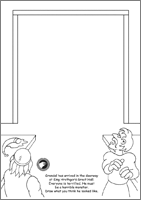 Draw Saxon Hero Beowulf's Enemy Grendel Activity Sheet