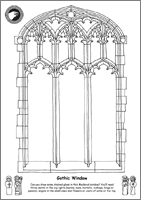Design a Gothic Stained Glass Window Activity Sheet