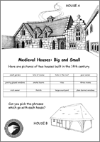 Medieval House Comparison Activity Sheet