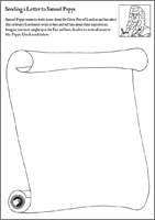 Letter to Samuel Pepys Activity Sheet
