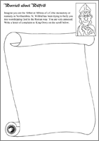 Letter to King Oswy Sheet