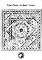 Roman Mosaic Colouring Sheet