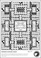 Roman Mosaic Maze Sheet
