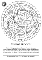 Viking Brooch Activity Sheet