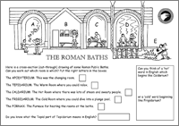 Roman Baths Activity Sheet