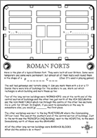 Roman Forts Activity Sheet