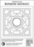 Roman Mosaic Decorating Sheet