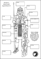 Roman Soldier Labelling Sheet