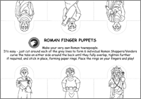 Townsfolk Finger Puppets Sheet