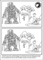 Human Sacrifice Spot the Difference Sheet