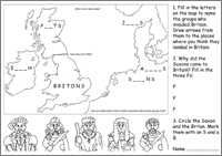 British Attacked Activity Sheet