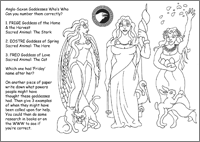 Anglo-Saxon Goddesses Activity Sheet