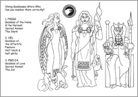 Viking Goddesses Activity Sheet