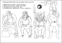 Viking Gods Activity Sheet