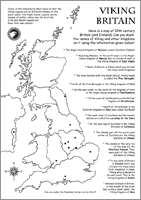 Viking Map of Britain Activity Sheet