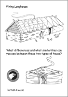 Viking & Pictish House Comparison Sheet