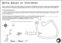 Anglo-Saxon Palace Activity Sheet