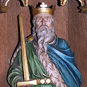 King Alfred Wooden Carving