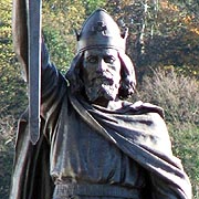 King Alfred's Statue at Winchester in Hampshire