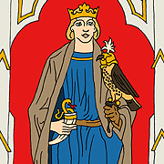 Drawing of King Edward the Martyr -  Nash Ford Publishing