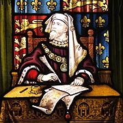 Stained glass window featuring King Henry IV -  Nash Ford Publishing