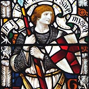 Sir Galahad in Stained Glass