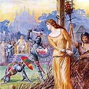 Queen Guinevere at the Stake