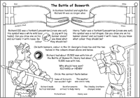 Battle of Bosworth Activity Sheet