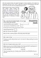 Dissolution Deals Activity Sheet